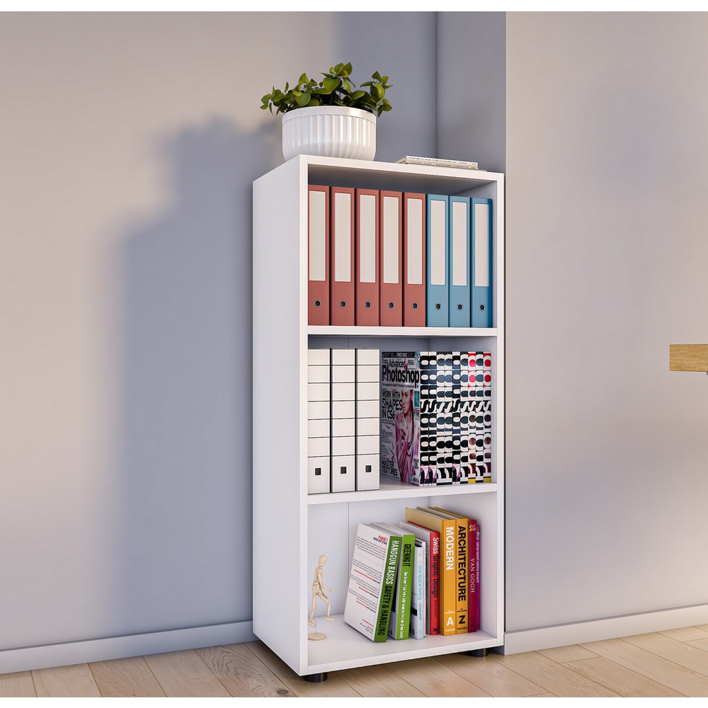 Numéro de l'image du produit 3: Étagère Ulas 3 compartiments, blanc