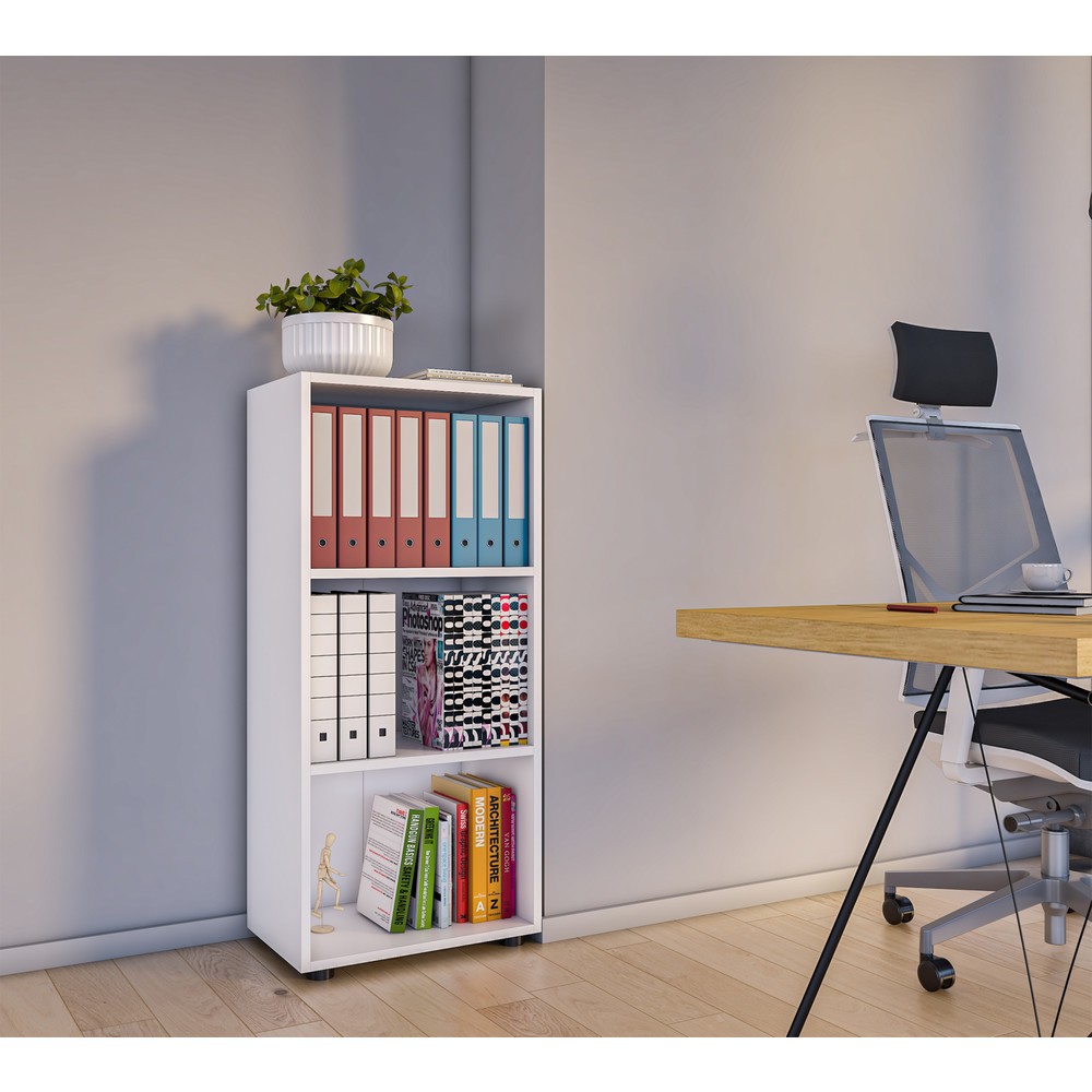 Numéro de l'image du produit 4: Étagère Ulas 3 compartiments, blanc