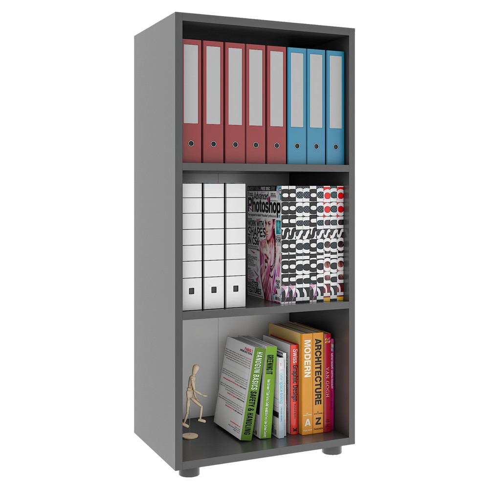 Numéro de l'image du produit 1: Étagère Ulas 3 compartiments, anthracite