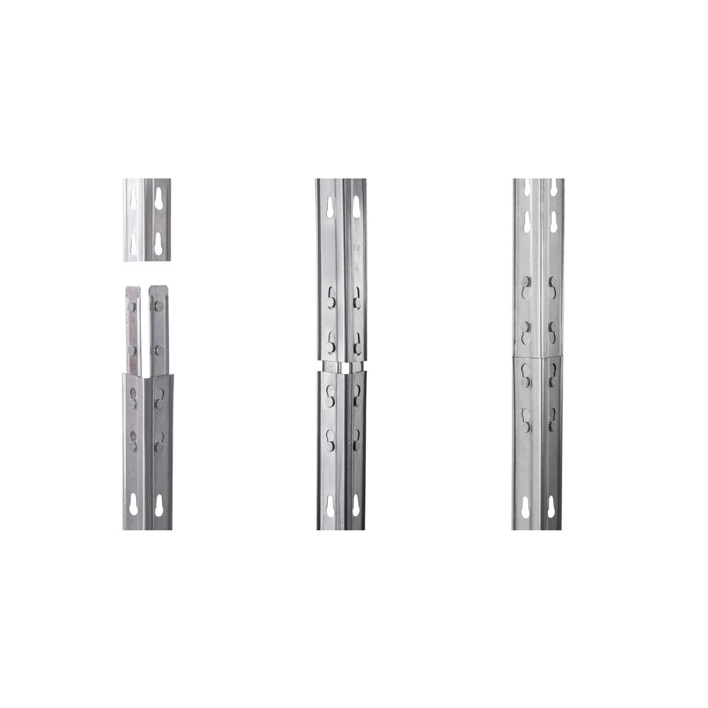 Numéro de l'image du produit 2: Étagère extérieure à grande portée avec étagères en grille, HxLxP 1800 x 1500 x 600 mm