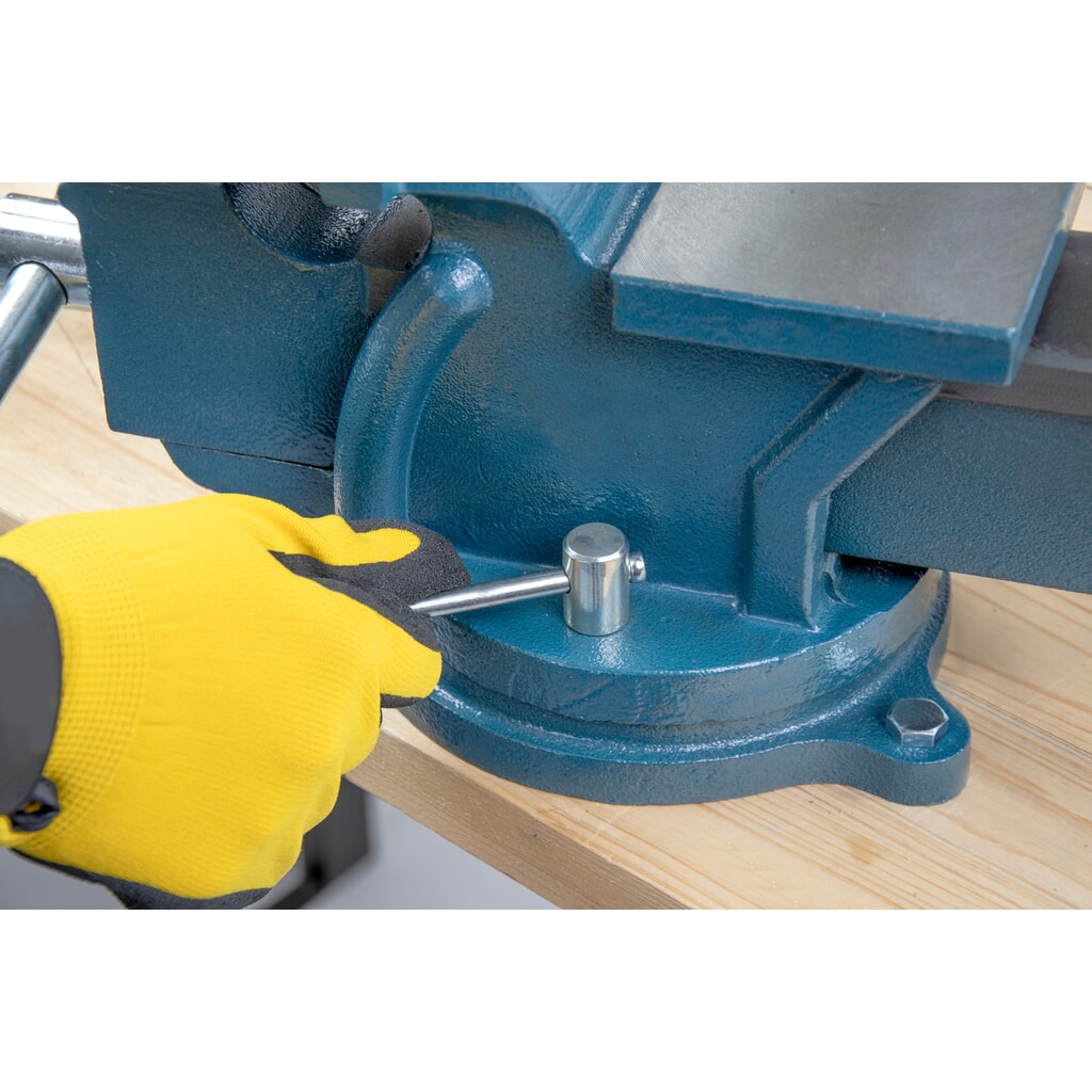 Étau Steinbock®, rotatif et verrouillable, en fonte robuste, largeur de mors 125 mm N° de l'image du produit 10 : Étau Steinbock®, rotatif et verrouillable, en fonte robuste, largeur de mors 125 mm