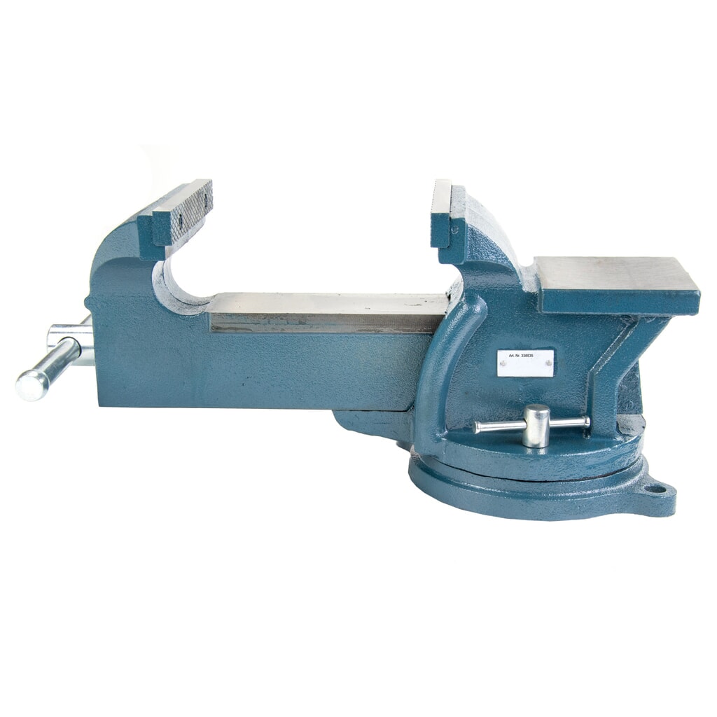 N° de l'image du produit 5 : Étau Steinbock®, rotatif et verrouillable, en fonte robuste, largeur de mors 150 mm