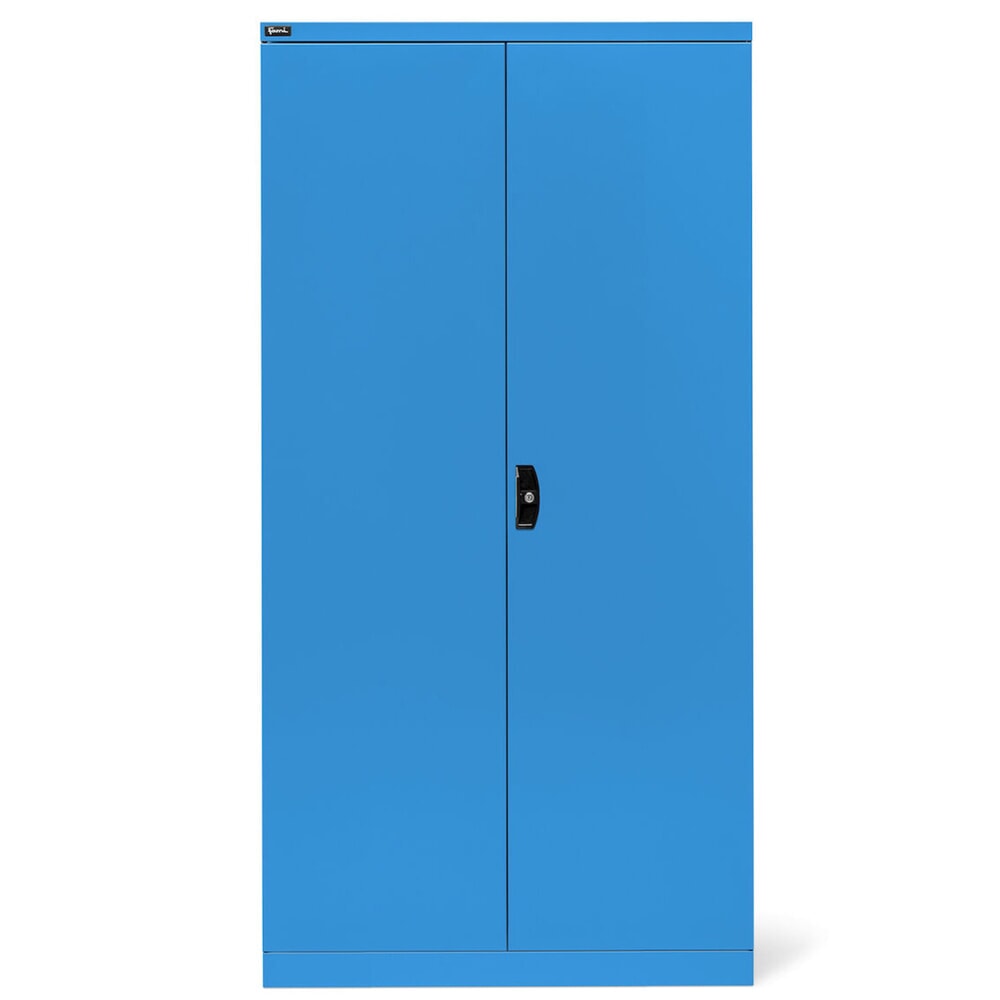 Numéro de l'image du produit 2: Fami PERFOM Armoire à portes battantes, 3 tiroirs, 4 tablettes, HxlxP 2 000 x 1 023 x 726 mm, bleu clair