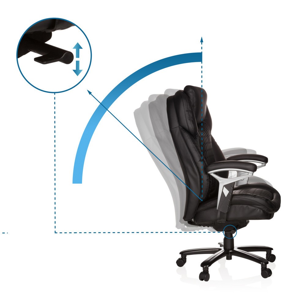 Numéro de l'image du produit 10: Fauteuil de direction hjh OFFICE PULLMANN similicuir, noir
