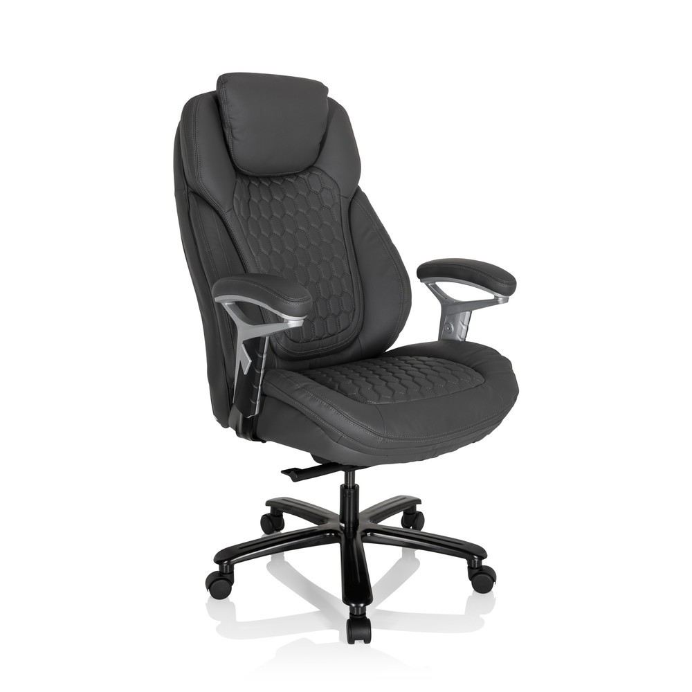 Numéro de l'image du produit 2: Fauteuil de direction hjh OFFICE PULLMANN similicuir, gris mat