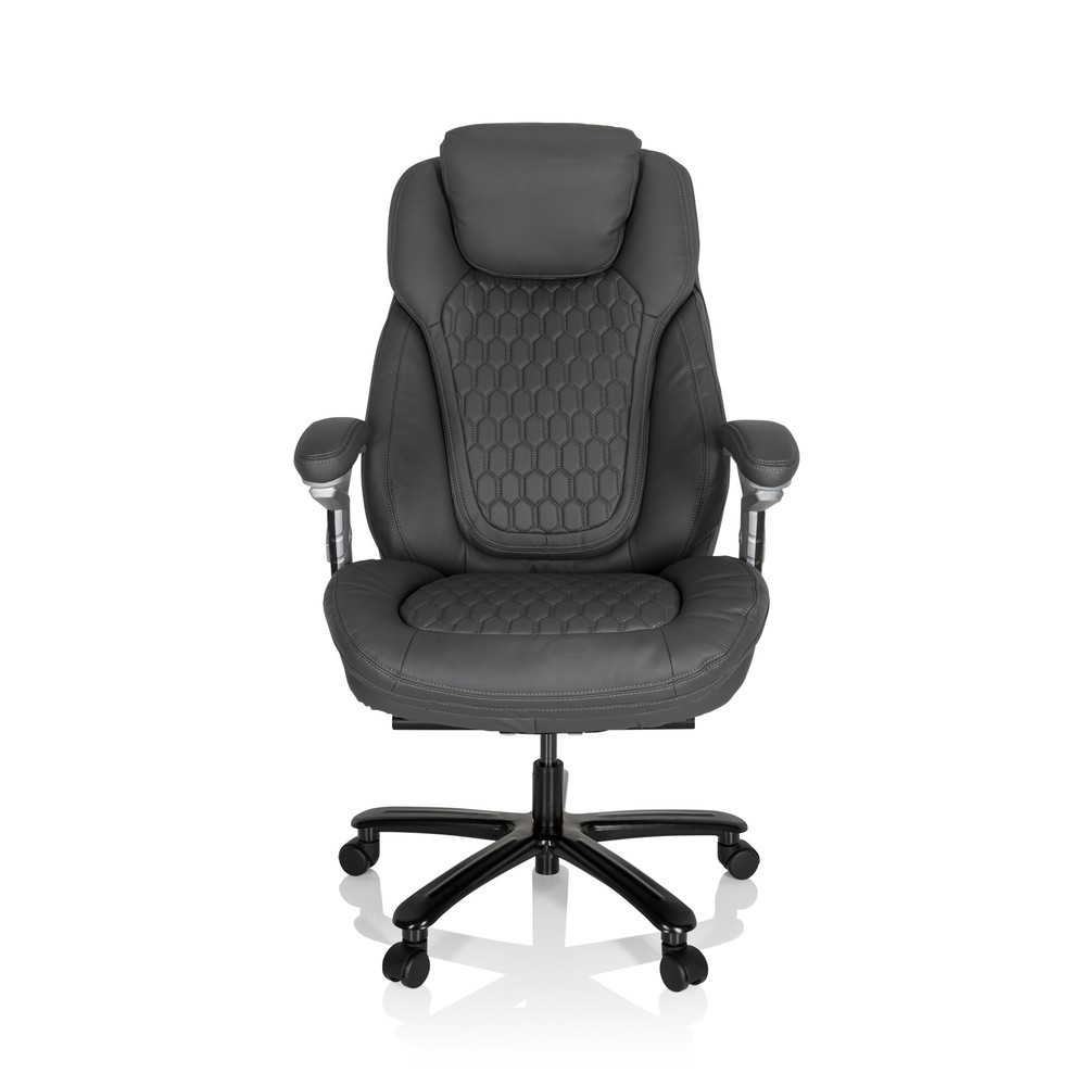 Numéro de l'image du produit 1: Fauteuil de direction hjh OFFICE PULLMANN similicuir, gris mat