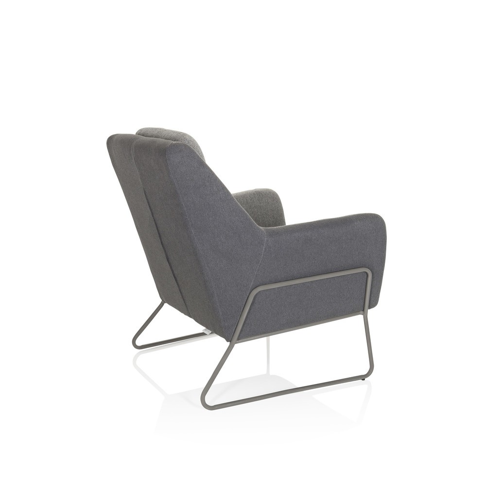 Numéro de l'image du produit 8: Fauteuil lounge hjh OFFICE LAGUN structure à patins, 1 place, gris clair/gris foncé