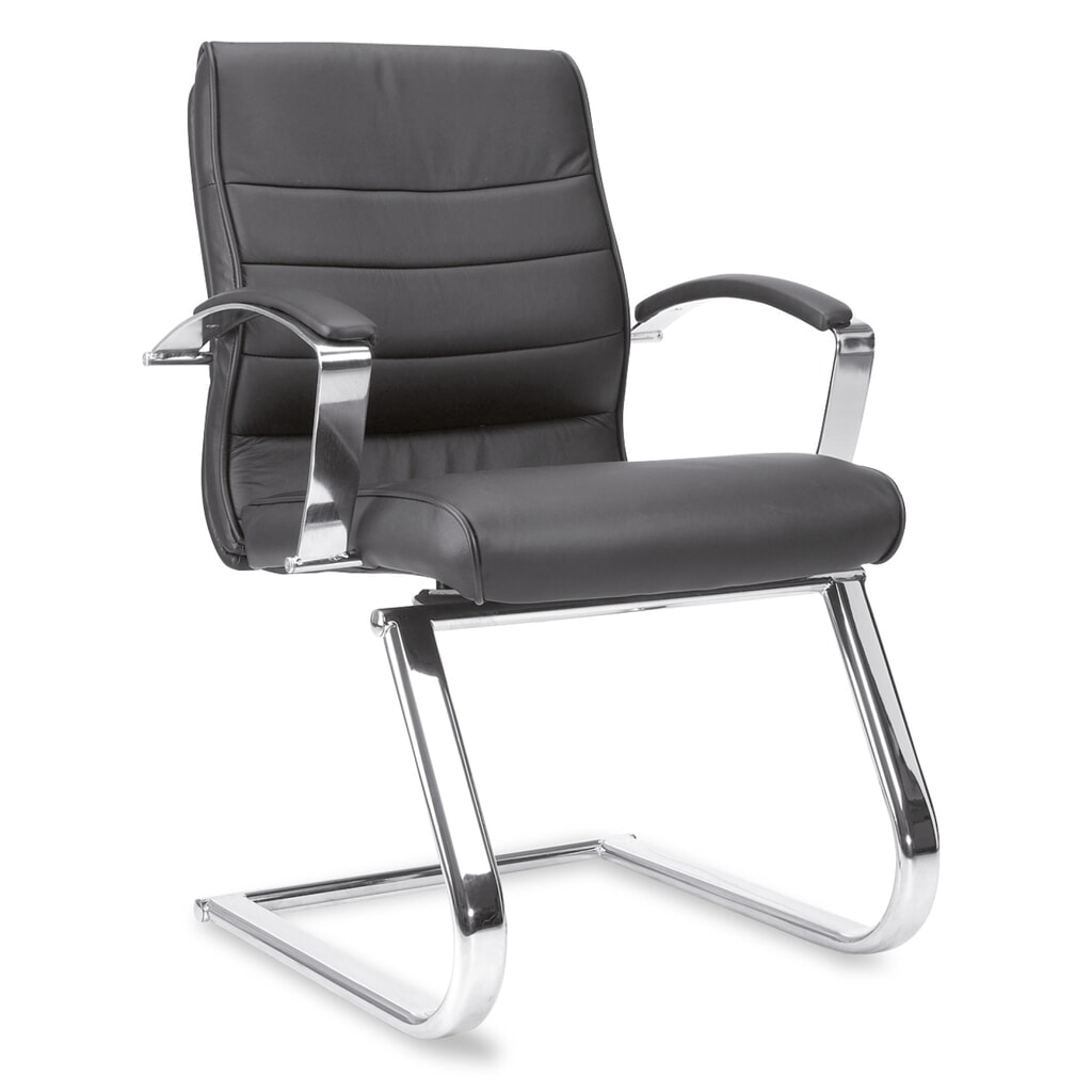 Fauteuil visiteur Topstar® Business Pro, bâti + accoudoirs chromés, noir Illustration du produit: Fauteuil visiteur Topstar® Business Pro, bâti + accoudoirs chromés, noir