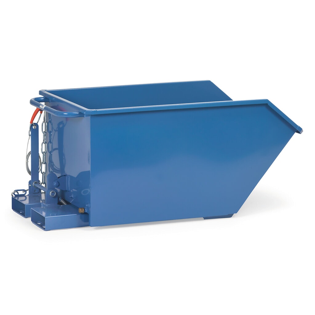 fetra® Benne basculante sans roulettes, volume 0,5 m³ N° de l'image du produit 1 : fetra® Benne basculante sans roulettes, volume 0,5 m³