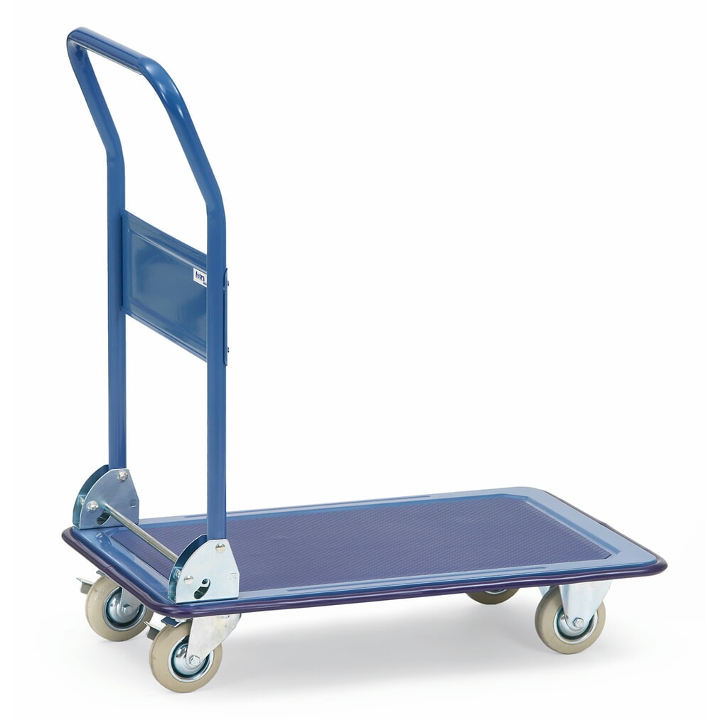 fetra® Chariot à plate-forme avec plate-forme en métal 750 x 480 mm, capacité de charge 150 kg Illustration du produit: fetra® Chariot à plate-forme avec plate-forme en métal 750 x 480 mm, capacité de charge 150 kg