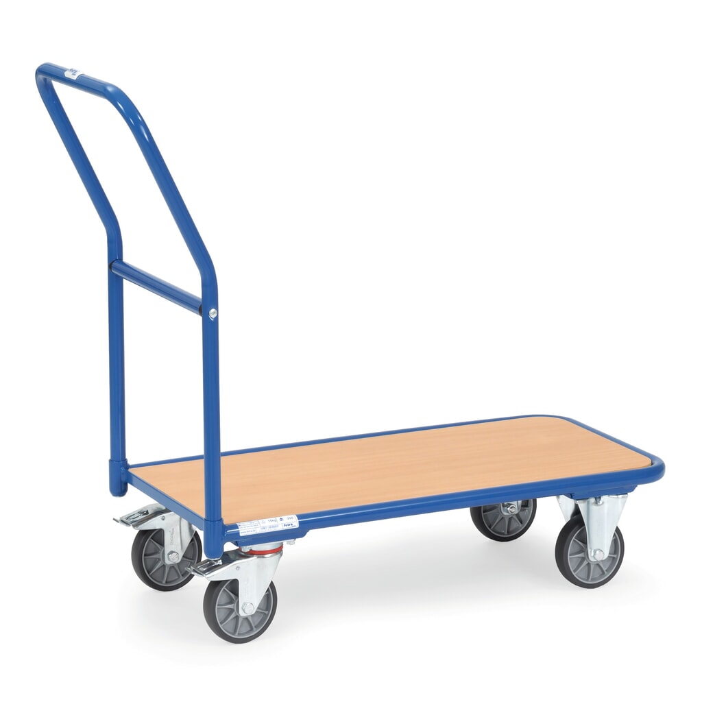 fetra® Chariot à plate-forme avec surface de chargement en bois lxP 450 x 850 mm, capacité de charge 250 kg Illustration du produit: fetra® Chariot à plate-forme avec surface de chargement en bois lxP 450 x 850 mm, capacité de charge 250 kg