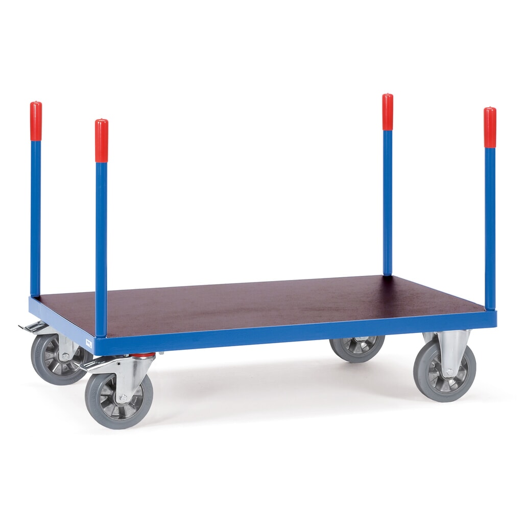 Illustration du produit: fetra® Chariot à plate-forme pour charges lourdes, avec ranchers, surface de chargement 800 x 2 000 mm