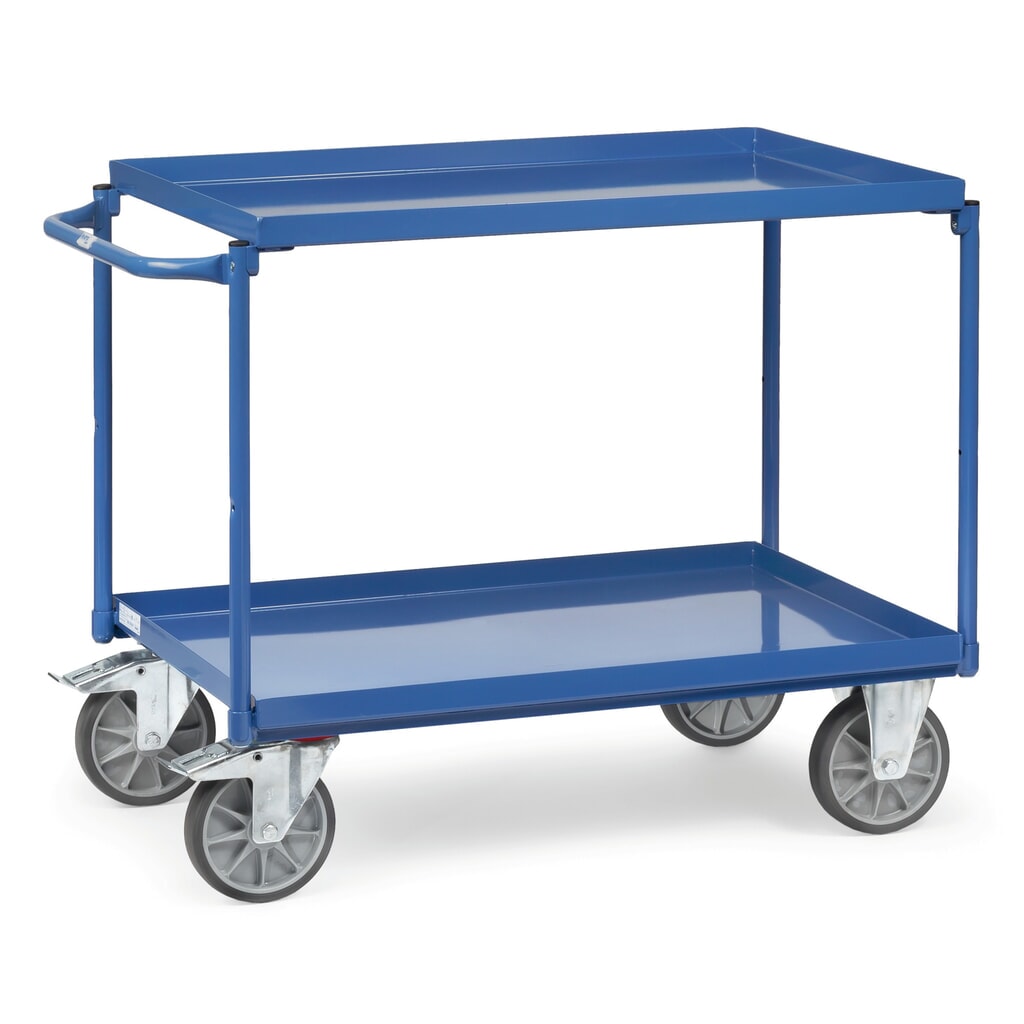 Illustration du produit: fetra® Servante avec bacs étanches à l’huile, 2 bacs de 1 000 x 700 mm, arceau horizontal