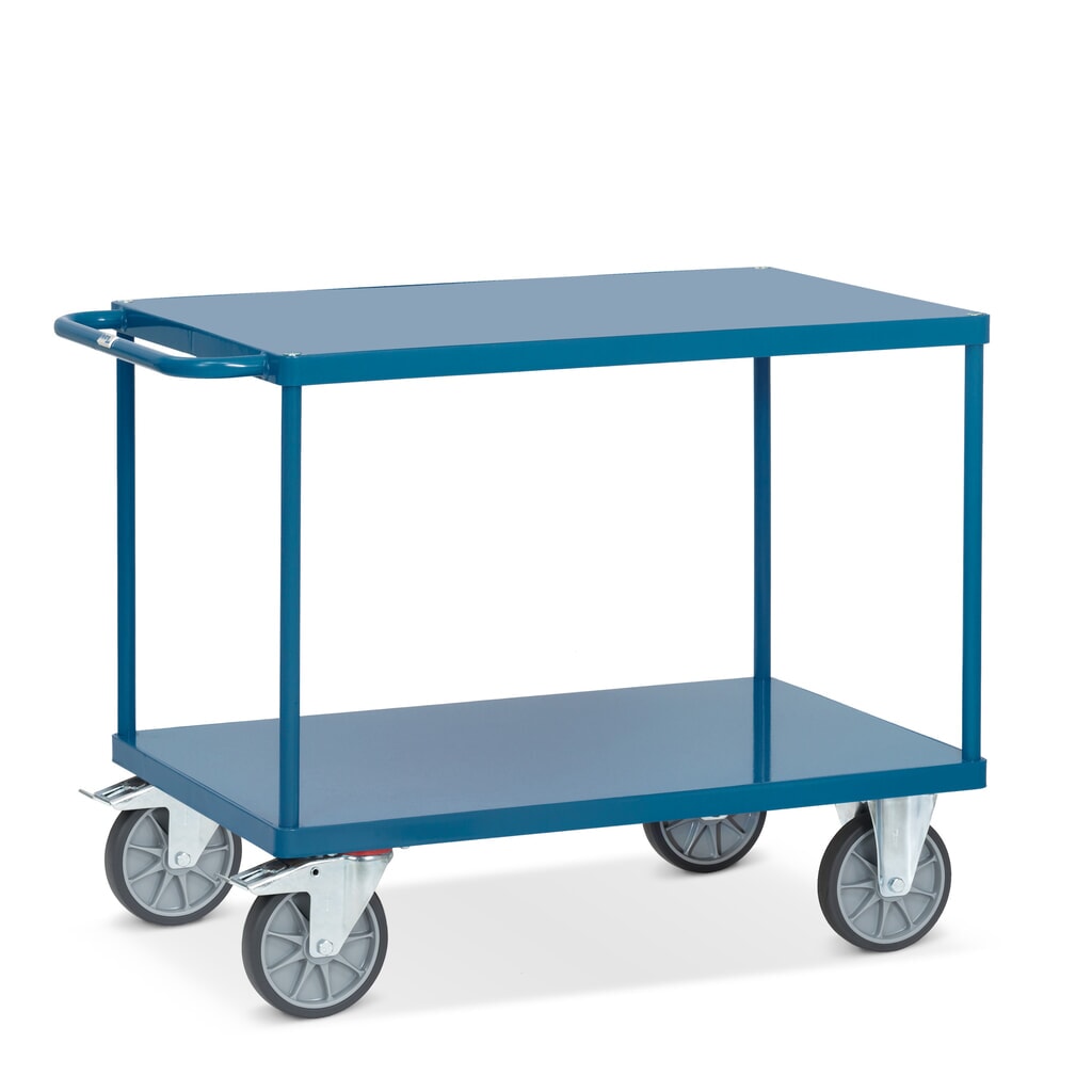fetra® Servante et chariot de montage avec tablettes en tôle d’acier de 1 200 x 800 mm Illustration du produit: fetra® Servante et chariot de montage avec tablettes en tôle d’acier de 1 200 x 800 mm