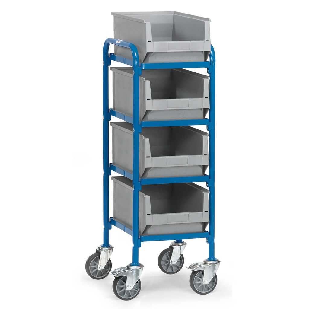 Illustration du produit: Chariot à usage multiple fetra® avec bacs à bec, surface de chargement 320 x 470 mm