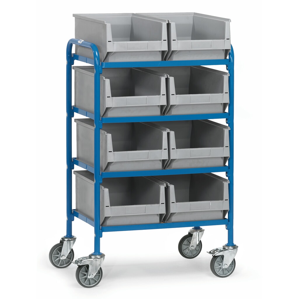 fetra® Chariot à usage multiple avec bacs à bec, surface de chargement 630 x 470 mm Illustration du produit: fetra® Chariot à usage multiple avec bacs à bec, surface de chargement 630 x 470 mm