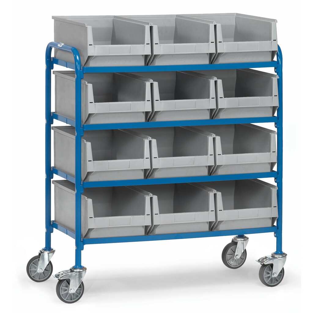 fetra® Chariot à usage multiple avec bacs à bec