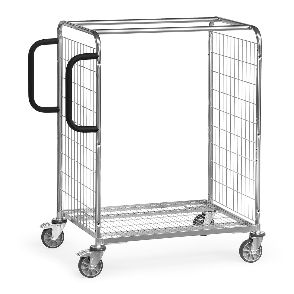 Chariot de préparation de commandes fetra®, haut. x larg. x prof. 1 225 x 690 x 1 091 mm, capacité de charge 300 kg Illustration du produit: Chariot de préparation de commandes fetra®, haut. x larg. x prof. 1 225 x 690 x 1 091 mm, capacité de charge 300 kg