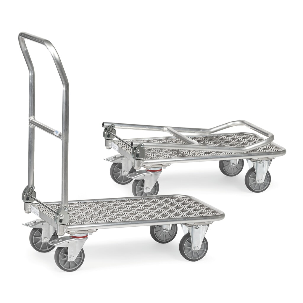 fetra® Chariot de transport en aluminium, surface de chargement lxP 600 x 900 mm N° de l'image du produit 1 : fetra® Chariot de transport en aluminium, surface de chargement lxP 600 x 900 mm