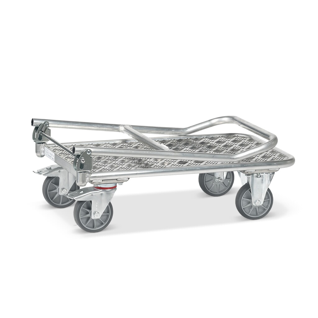 N° de l'image du produit 4 : fetra® Chariot de transport en aluminium, surface de chargement lxP 600 x 900 mm