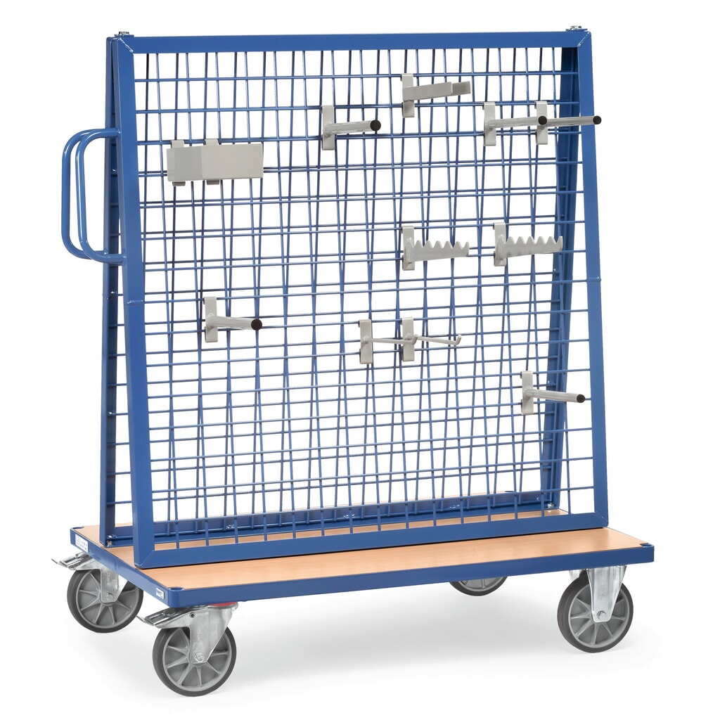 fetra® Chariot porte-outils, à deux côtés, capacité de charge 600 kg Illustration du produit: fetra® Chariot porte-outils, à deux côtés, capacité de charge 600 kg