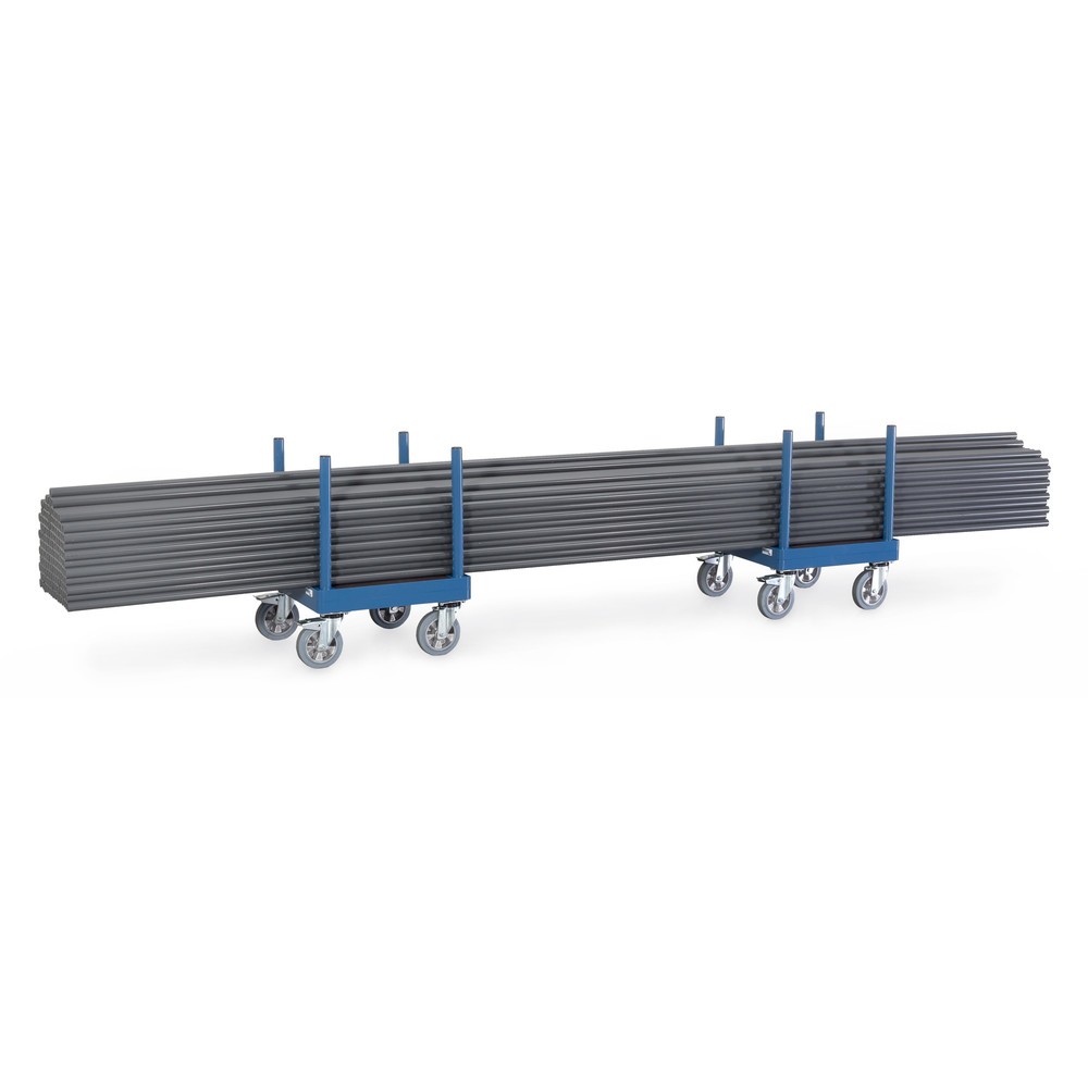 Numéro de l'image du produit 2: Chariot pour matériaux longs fetra®, galet, capacité de charge 1 500 kg, plate-forme de chargement l x P 510 x 510 mm