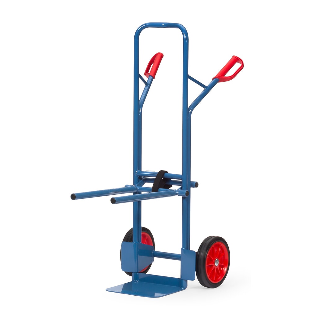 fetra® Diable porte-chaises en acier, capacité de charge 300 kg, bavette lxP 320 x 250 mm, pneumatiques à bandage plein Illustration du produit: fetra® Diable porte-chaises en acier, capacité de charge 300 kg, bavette lxP 320 x 250 mm, pneumatiques à bandage plein