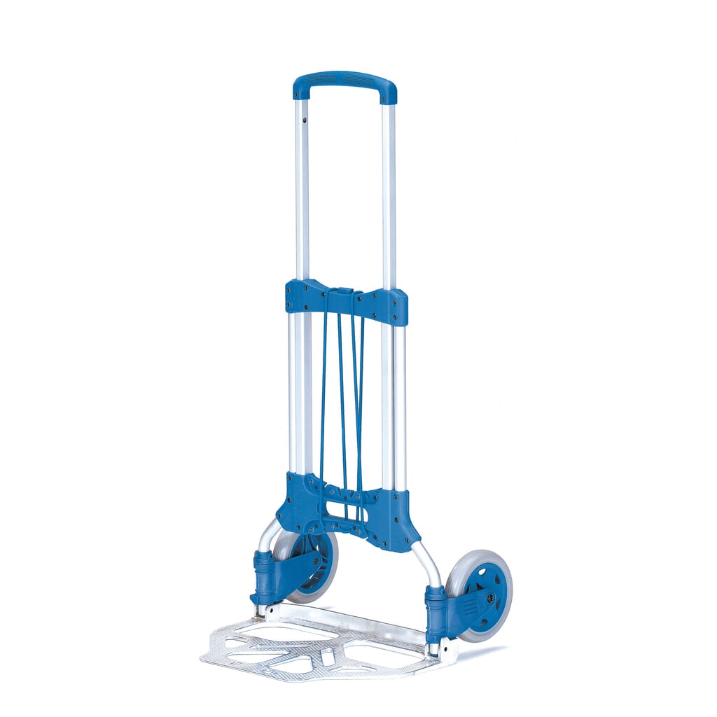 fetra® Diable de transport pliant en aluminium, capacité de charge 125 kg, bavette lxP 480 x 320 mm Illustration du produit: fetra® Diable de transport pliant en aluminium, capacité de charge 125 kg, bavette lxP 480 x 320 mm