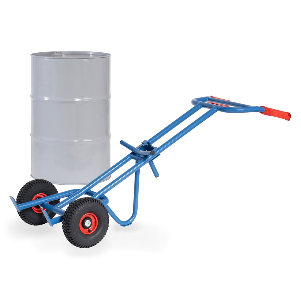 fetra® Diable porte-fûts, capacité de charge 300 kg, sans galet d'appui, pneumatiques gonflables Illustration du produit: fetra® Diable porte-fûts, capacité de charge 300 kg, sans galet d'appui, pneumatiques gonflables