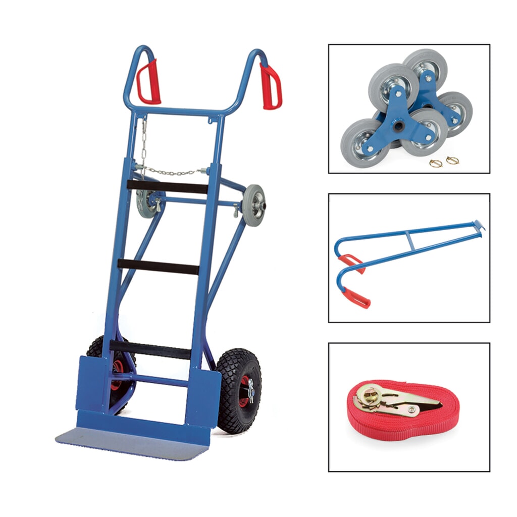 fetra® Kit complet de diable pour appareils, capacité de charge 400 kg, bavette lxP 550 x 190 mm N° de l'image du produit 1 : fetra® Kit complet de diable pour appareils, capacité de charge 400 kg, bavette lxP 550 x 190 mm
