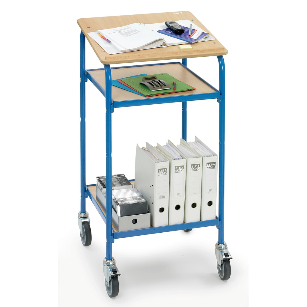 fetra® pupitre mobile premium, ouvert, 2 tablettes N° de l'image du produit 3 : fetra® pupitre mobile premium, ouvert, 2 tablettes