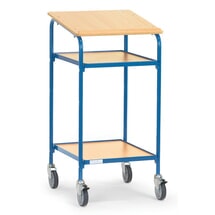 N° de l'image du produit 1 : fetra® pupitre mobile premium, ouvert, 2 tablettes