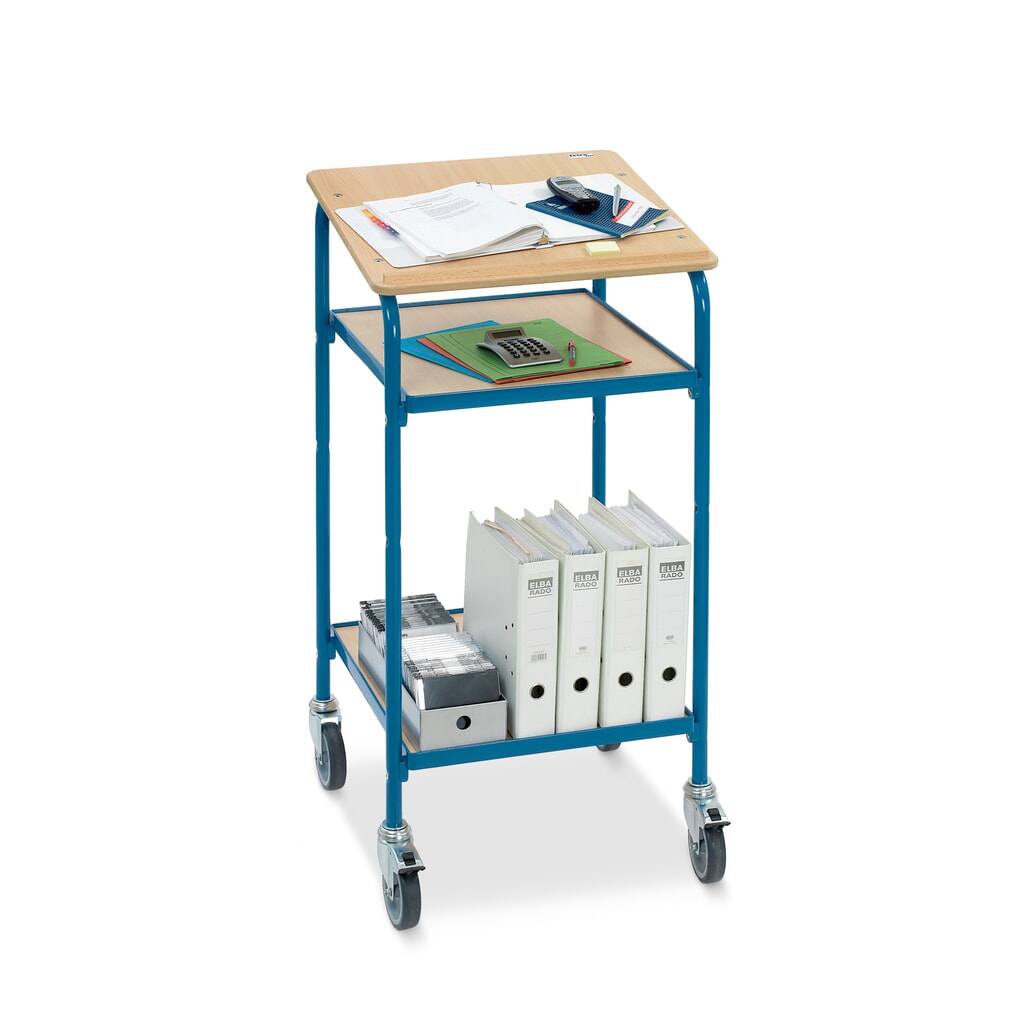 fetra® pupitre mobile premium, ouvert, 2 tablettes N° de l'image du produit 4 : fetra® pupitre mobile premium, ouvert, 2 tablettes