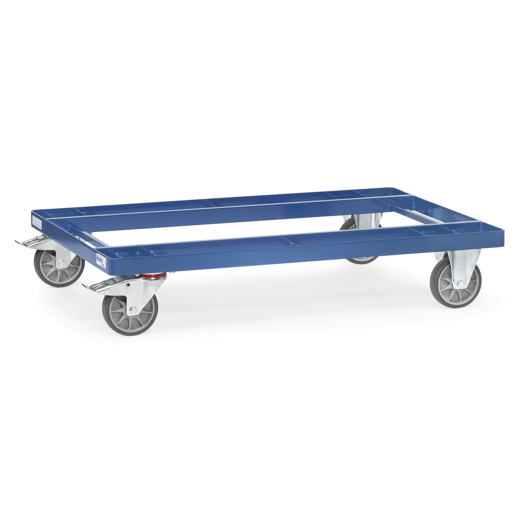 Illustration du produit: fetra® Rouleur, capacité de charge 500 kg, pour palettes 1 200 x 800 mm, pneumatiques en TPE