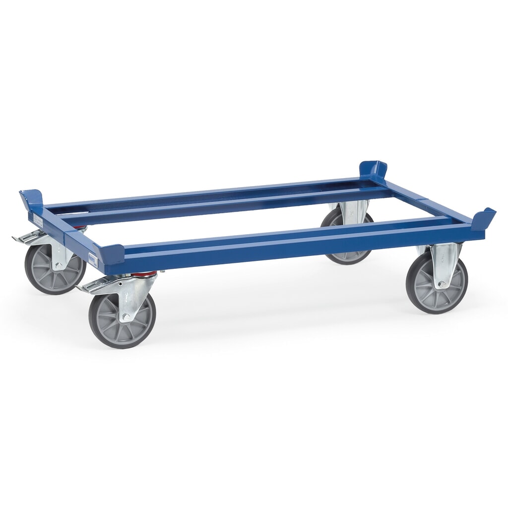 fetra® Rouleur avec butées d’angle, capacité de charge 750 kg, pour palettes 800 x 600 mm, pneumatiques en TPE Illustration du produit: fetra® Rouleur avec butées d’angle, capacité de charge 750 kg, pour palettes 800 x 600 mm, pneumatiques en TPE