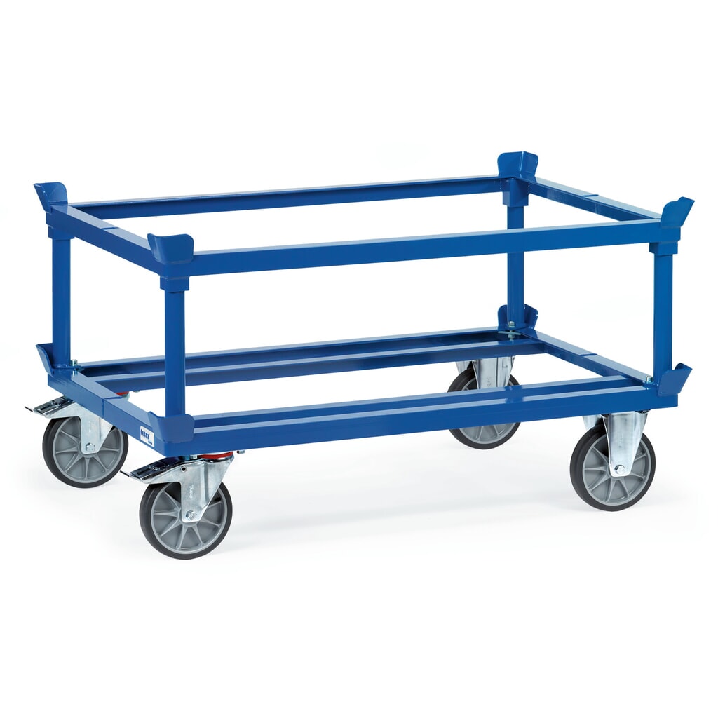 fetra® Rouleur avec butées d’angle, capacité de charge 750 kg, pour palettes 1 000 x 800 mm, pneumatiques en TPE N° de l'image du produit 2 : fetra® Rouleur avec butées d’angle, capacité de charge 750 kg, pour palettes 1 000 x 800 mm, pneumatiques en TPE