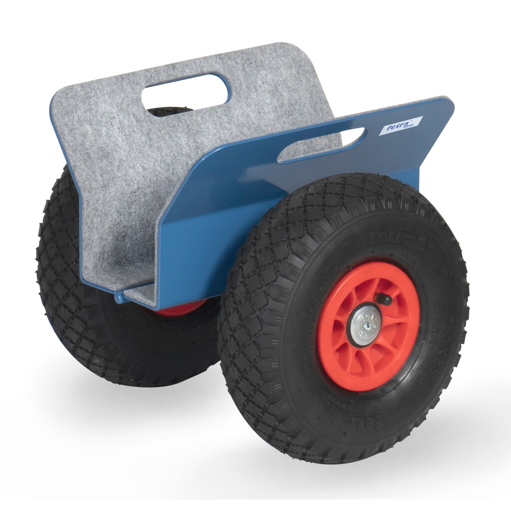 fetra® Rouleur de panneaux avec mâchoires de serrage, capacité de charge 250 kg, largeur de serrage 30-95 mm, pneumatiques gonflables N° de l'image du produit 1 : fetra® Rouleur de panneaux avec mâchoires de serrage, capacité de charge 250 kg, largeur de serrage 30-95 mm, pneumatiques gonflables