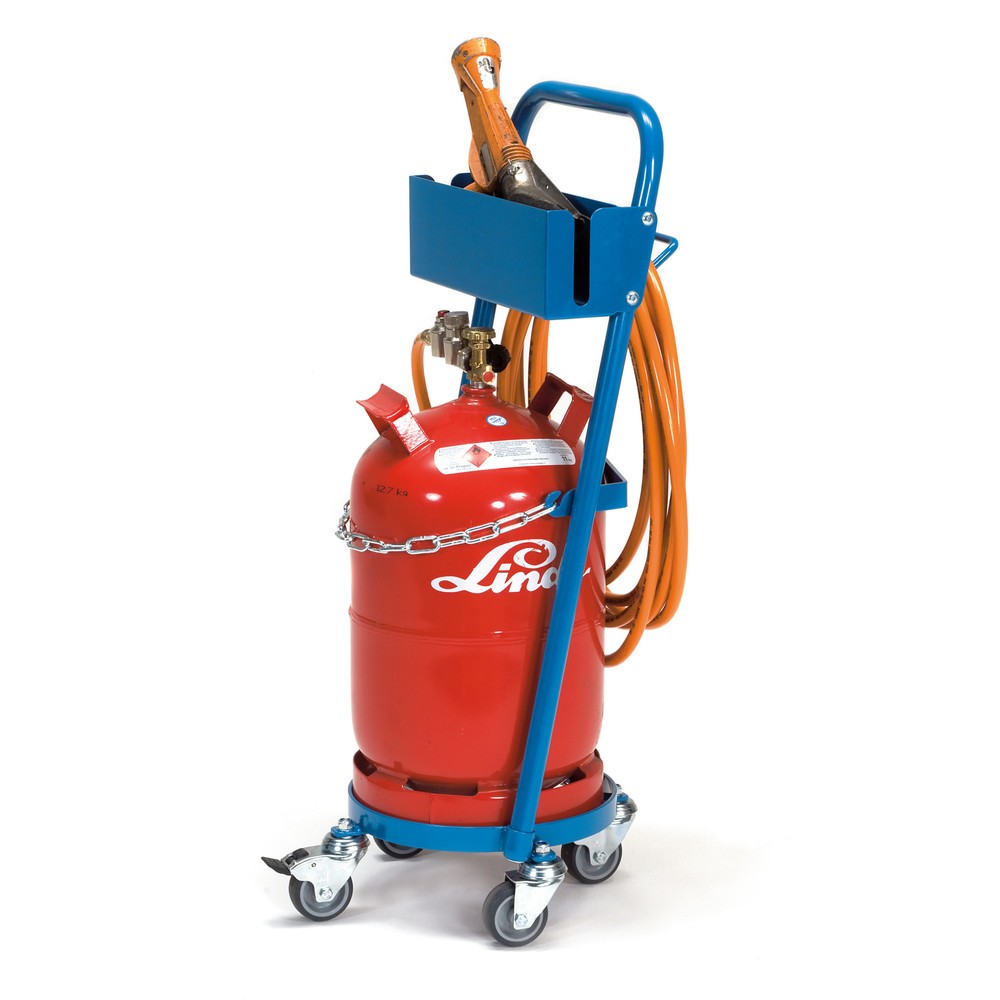 Numéro de l'image du produit 2: fetra® Rouleur pour bouteille de propane, pour 1 bouteille de 11 kg, avec crochet + fixation