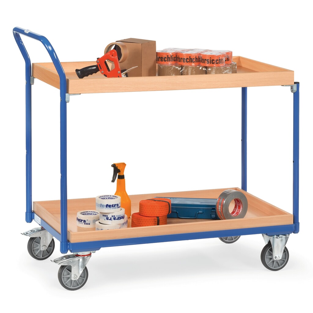 N° de l'image du produit 2 : fetra® Servante avec 2 caissons en bois 850 x 500 mm, hauteur 1030 mm