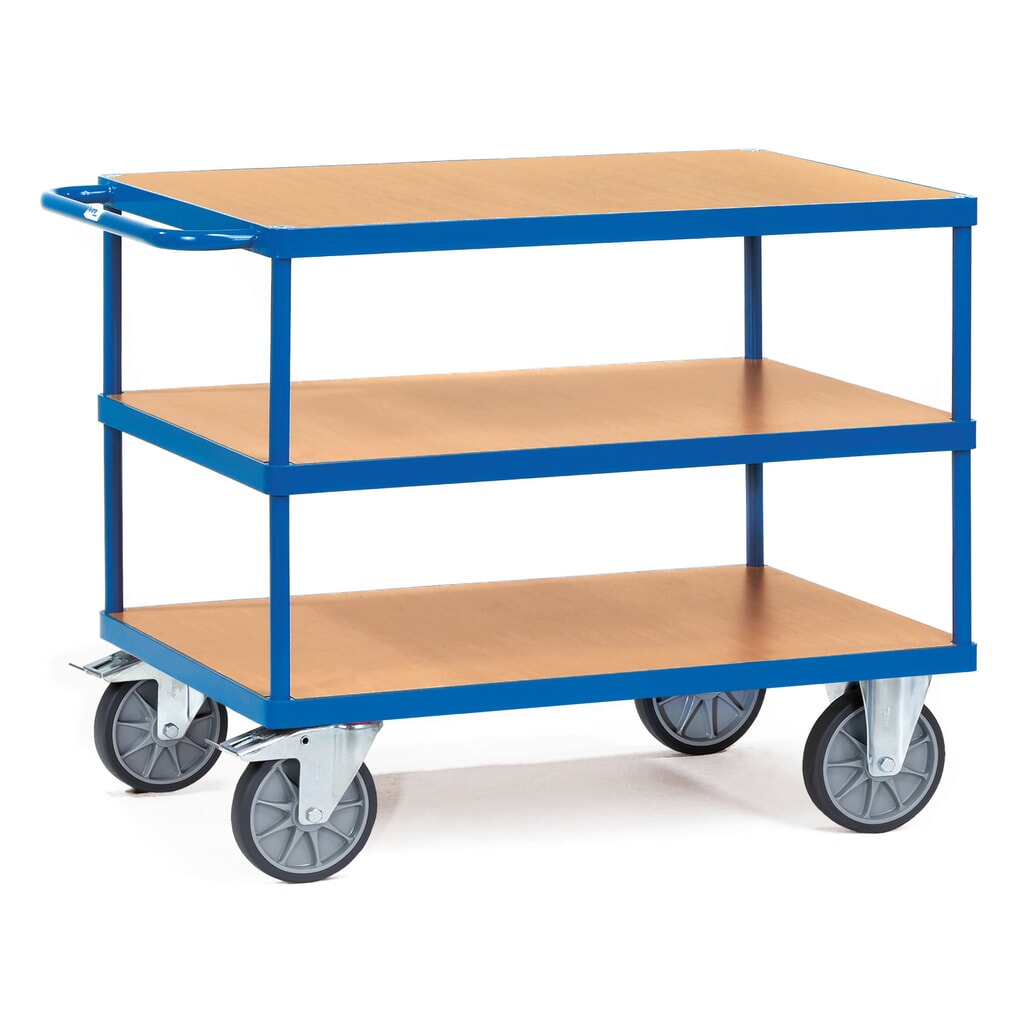 Illustration du produit: fetra® Servante et chariot de montage lourd, 3 plateaux de 700 x 1 000 mm