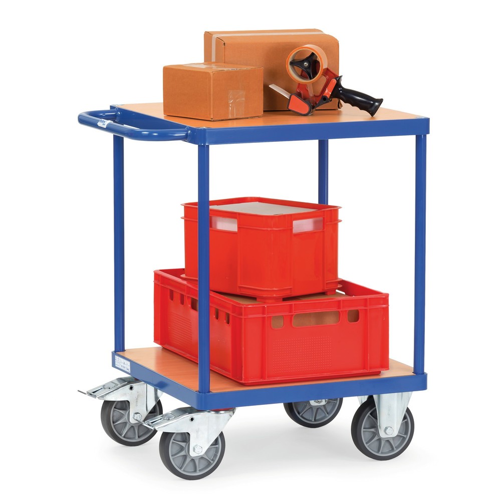 Numéro de l'image du produit 2: fetra® Servante et chariot de montage lourd, 2 plateaux de 600 x 600 mm