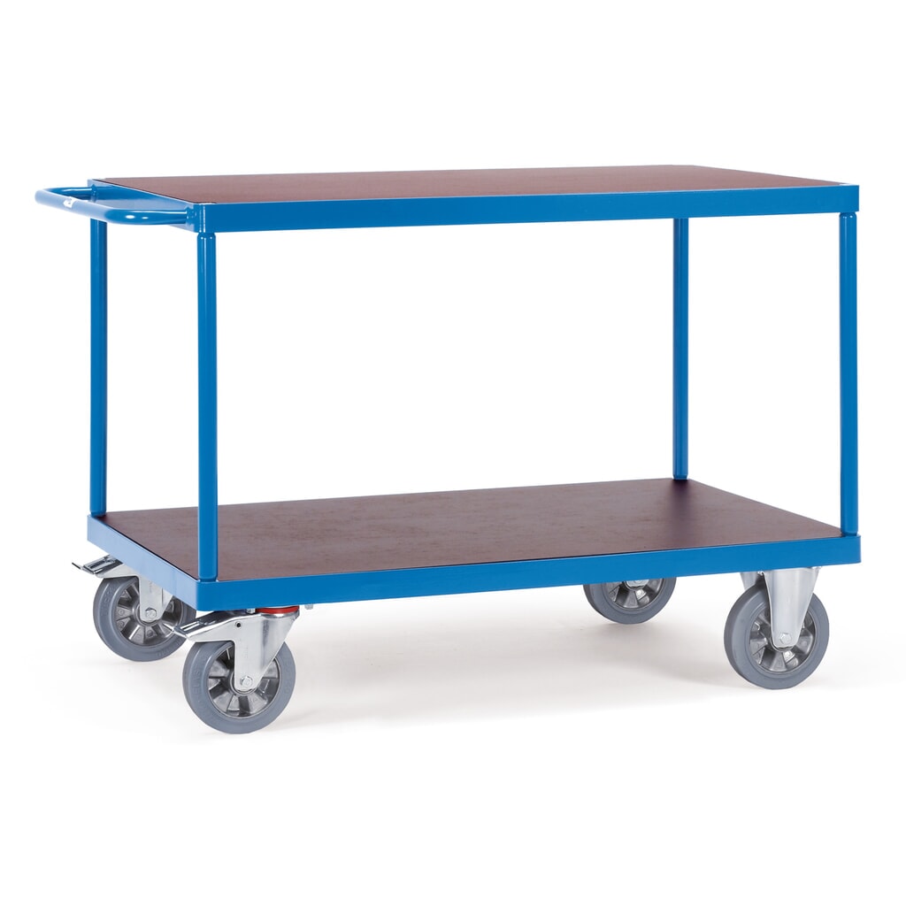 Illustration du produit: fetra® Servante pour charges lourdes, capacité de charge 1 200 kg, 2 plateaux de 1 200 x 800 mm