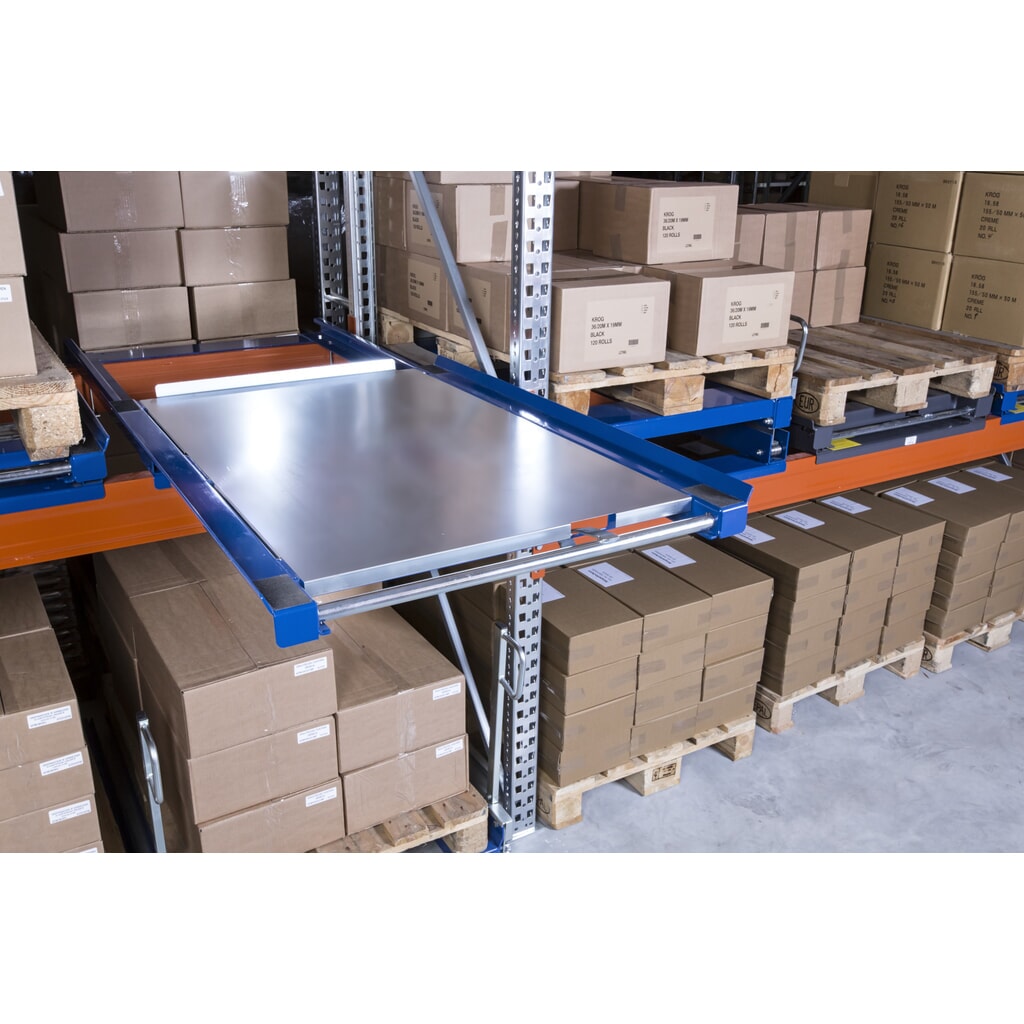 Fond fermé en acier pour dispositif d’extraction de palettes, capacité de charge 600 kg, profondeur d’extraction de 70 % N° de l'image du produit 3 : Fond fermé en acier pour dispositif d’extraction de palettes, capacité de charge 600 kg, profondeur d’extraction de 70 %