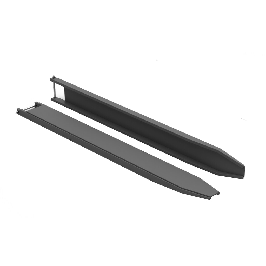 N° de l'image du produit 1 : Rallonge de fourche, version ouverte, longueur : 1 600 mm, section des bras de fourche : 80 x 40 mm
