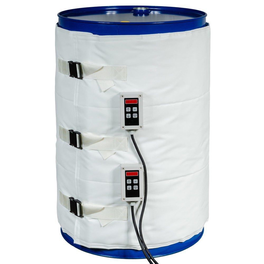 Illustration du produit: Gaine chauffante pour fûts Kuhlmann pour les industries alimentaire et pharmaceutique, 200-220  l, 0-120 ºC, 230 V, 2 x 600 W, L x l 1 990 x 800 mm