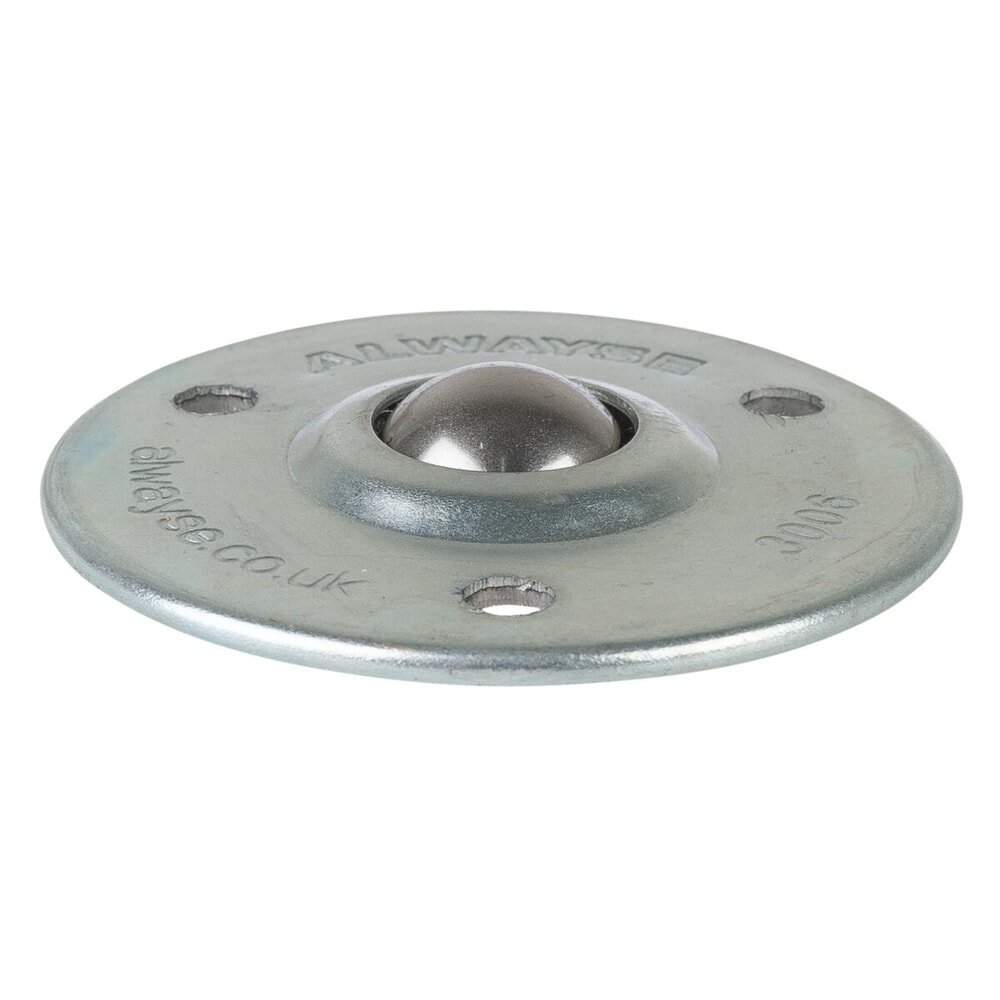Illustration du produit: Galet sphérique avec orifice de montage, acier, Ø 19 mm, capacité de charge 25 kg