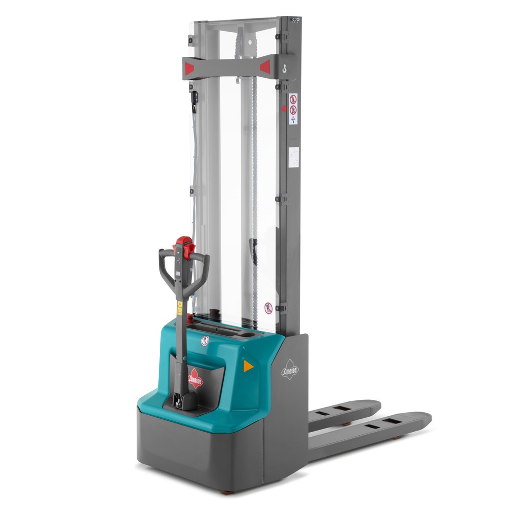 Numéro de l'image du produit 1: Gerbeur électrique Ameise® PSE 1.2 à monomât, hauteur de levage 1 600 mm, capacité de charge 1 200 kg