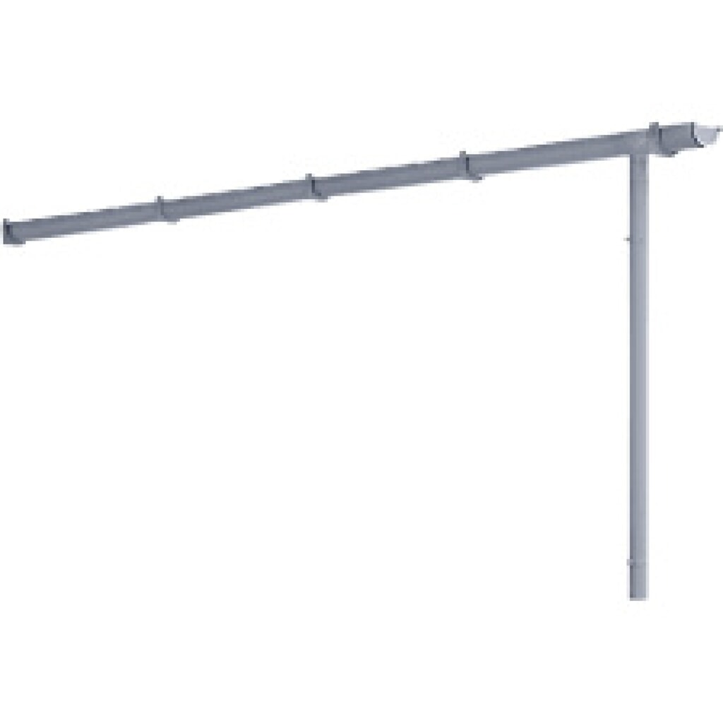Gouttière avec descente pour abri Basic wsm®, pour largeur 2 145 mm Illustration du produit: Gouttière avec descente pour abri Basic wsm®, pour largeur 2 145 mm