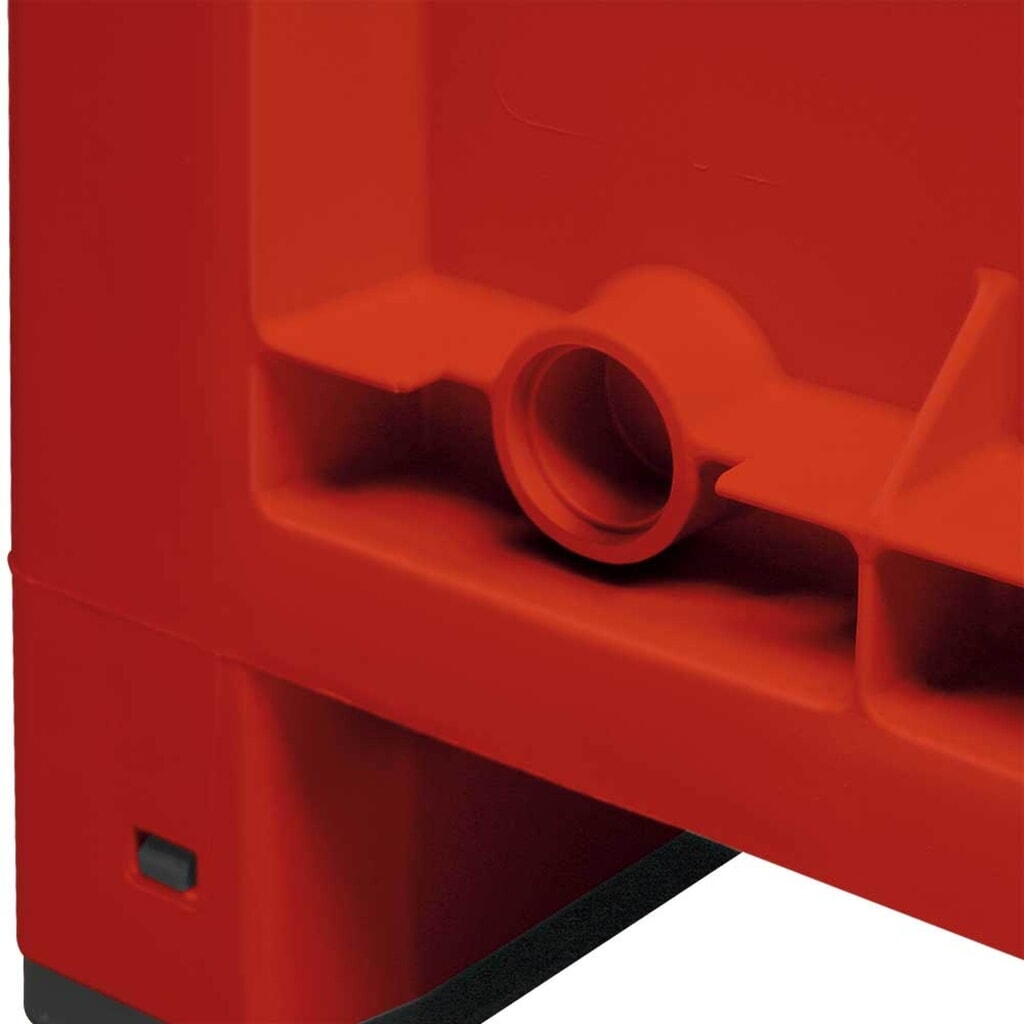 Grands conteneurs en polypropylène, 550 litres, avec traverses, rouge N° de l'image du produit 2 : Grands conteneurs en polypropylène, 550 litres, avec traverses, rouge