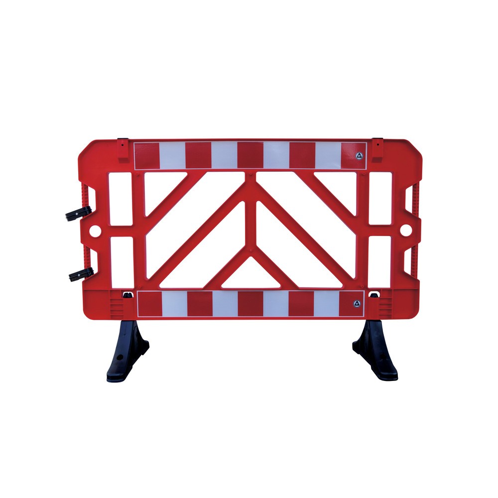 Numéro de l'image du produit 1: Grille de barrage en PP, pieds en PVC, rouge